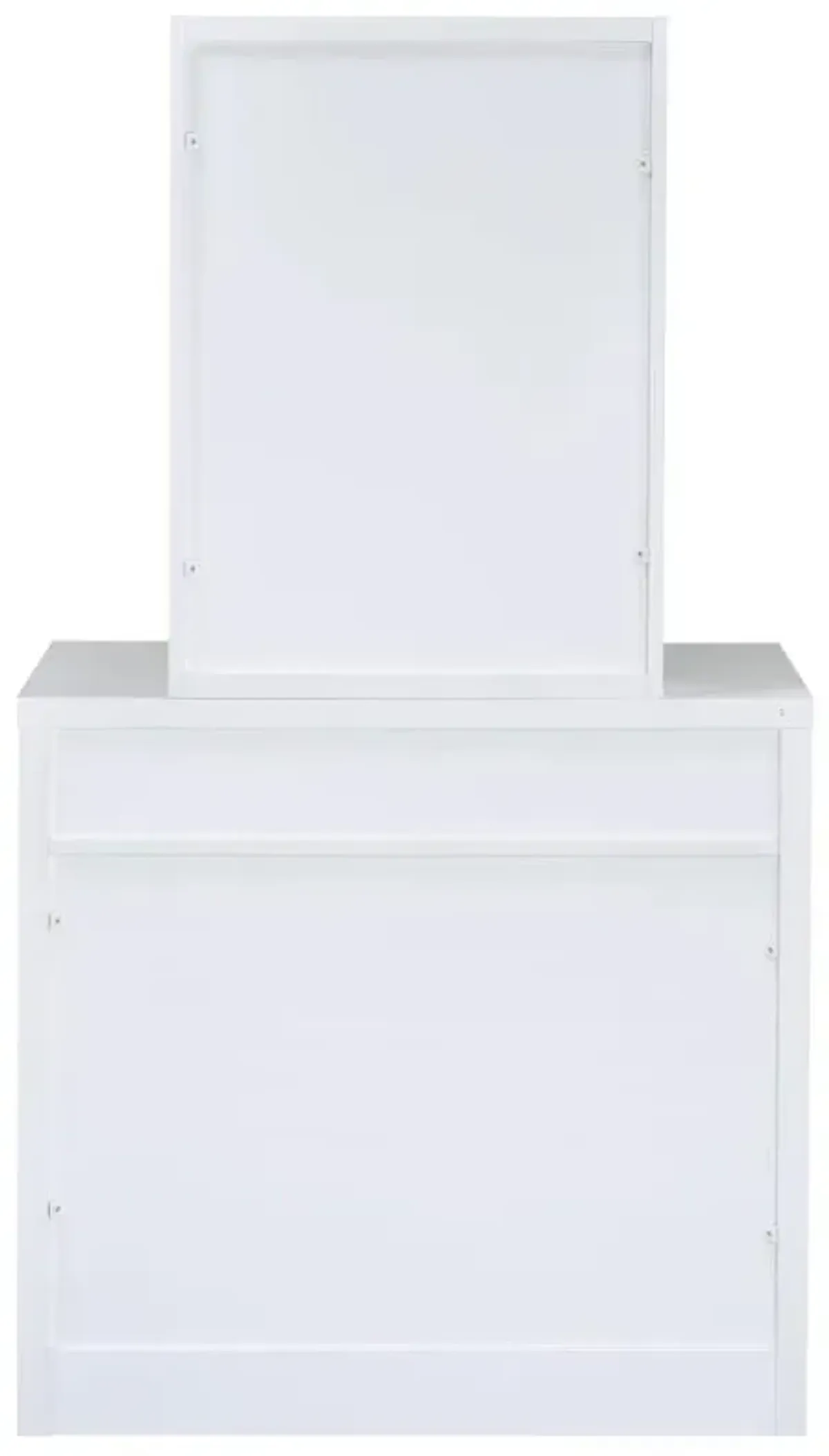 Karly 2-Piece Vanity Set with Lift-Top Stool White