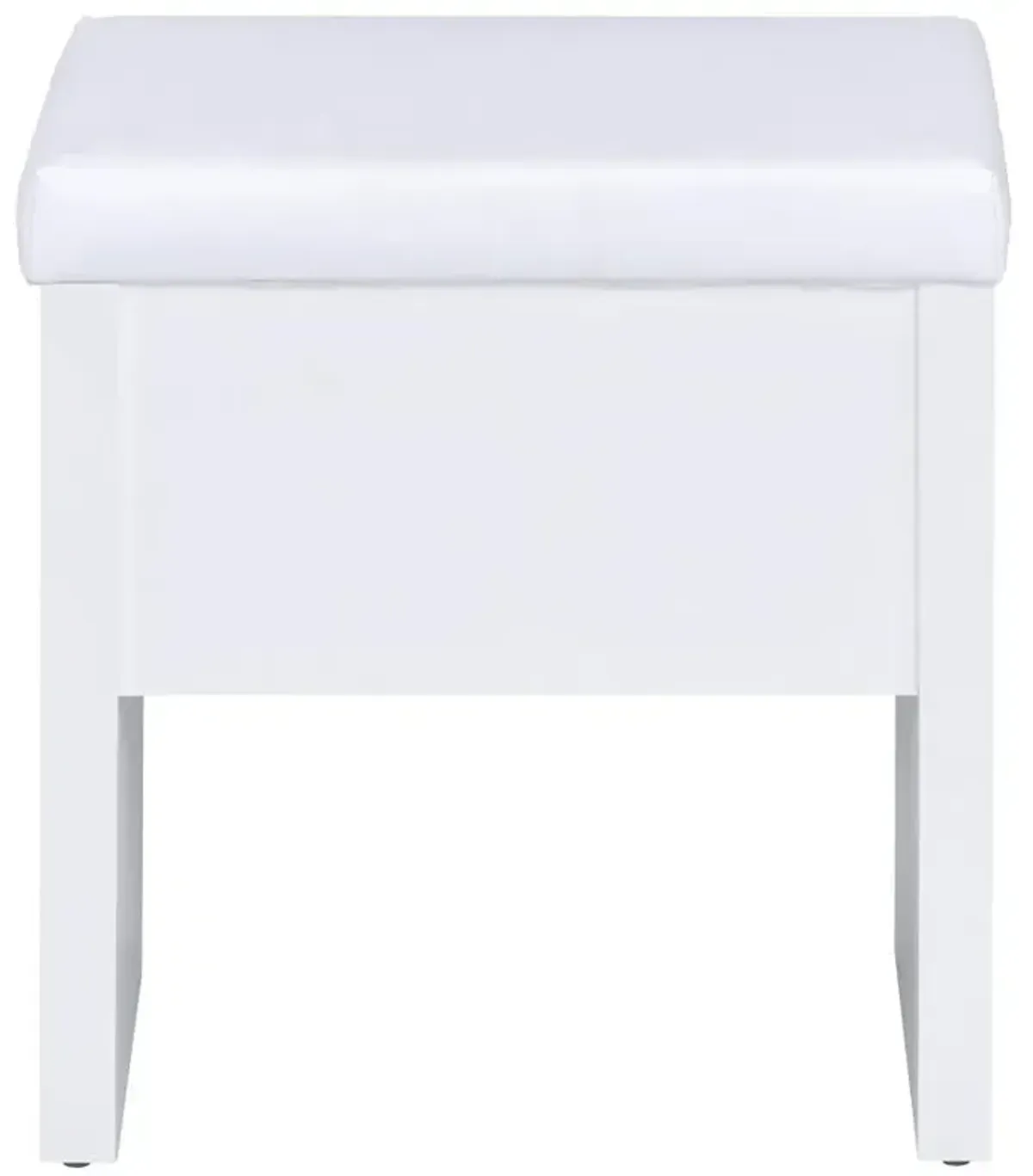 Karly 2-Piece Vanity Set with Lift-Top Stool White