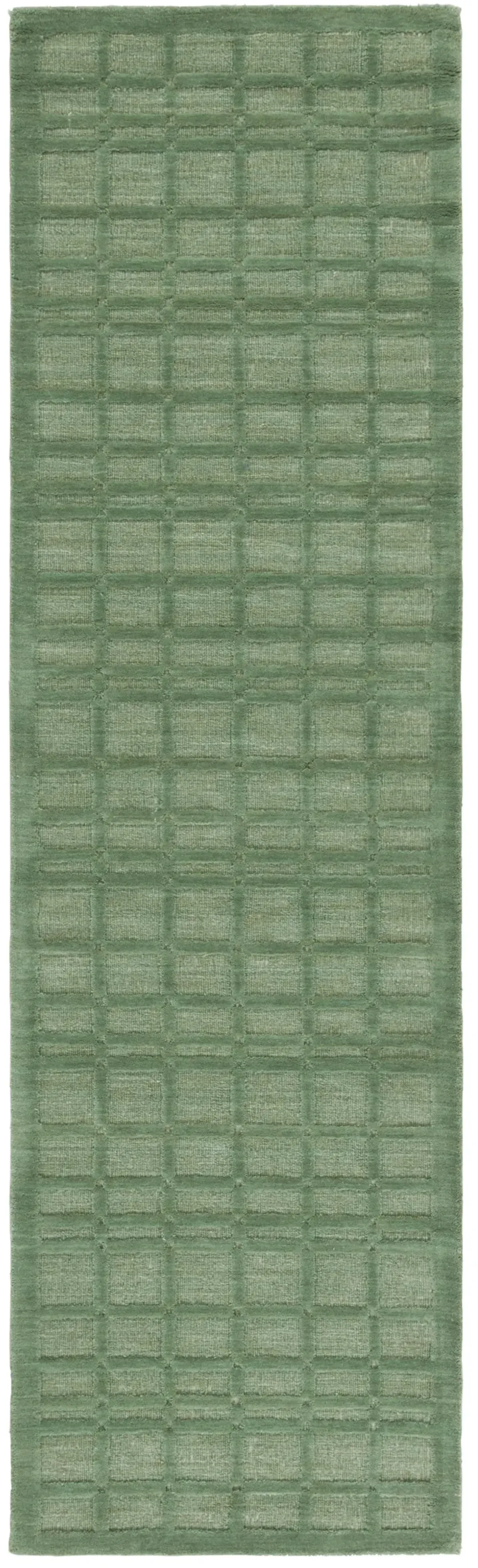 IMPRESSION 312 GREEN 2'-3' x 8' Runner Rug