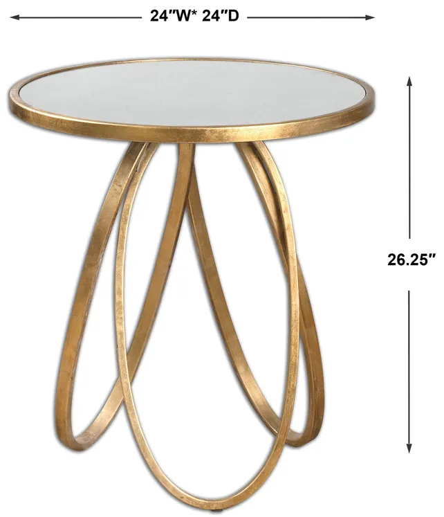 Montrez Gold Side Table