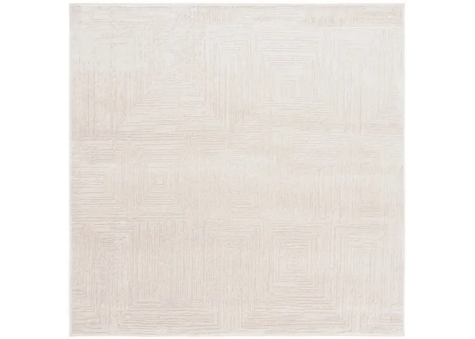 WHISPER 814 Beige 6'-7' X 6'-7' Square Square Rug