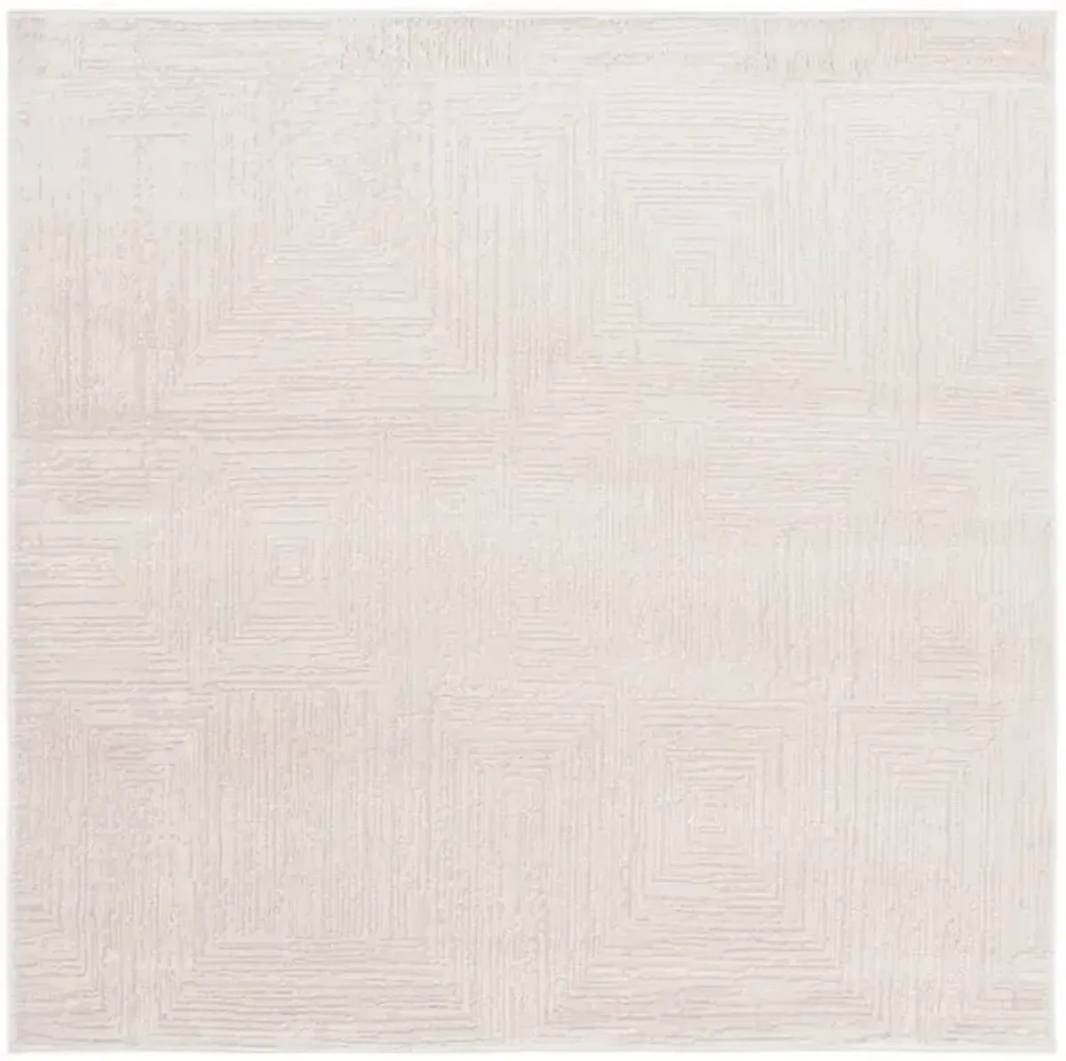 WHISPER 814 Beige 6'-7' X 6'-7' Square Square Rug