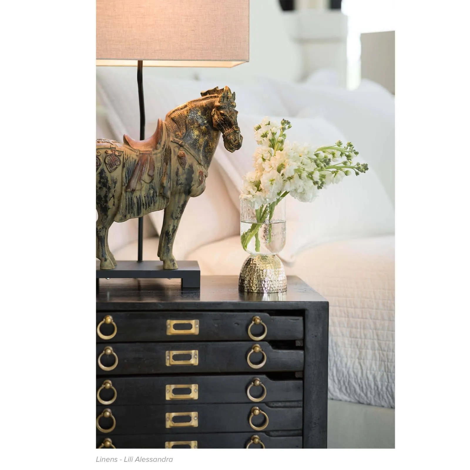 Southern Living Dynasty Horse Table Lamps Pair