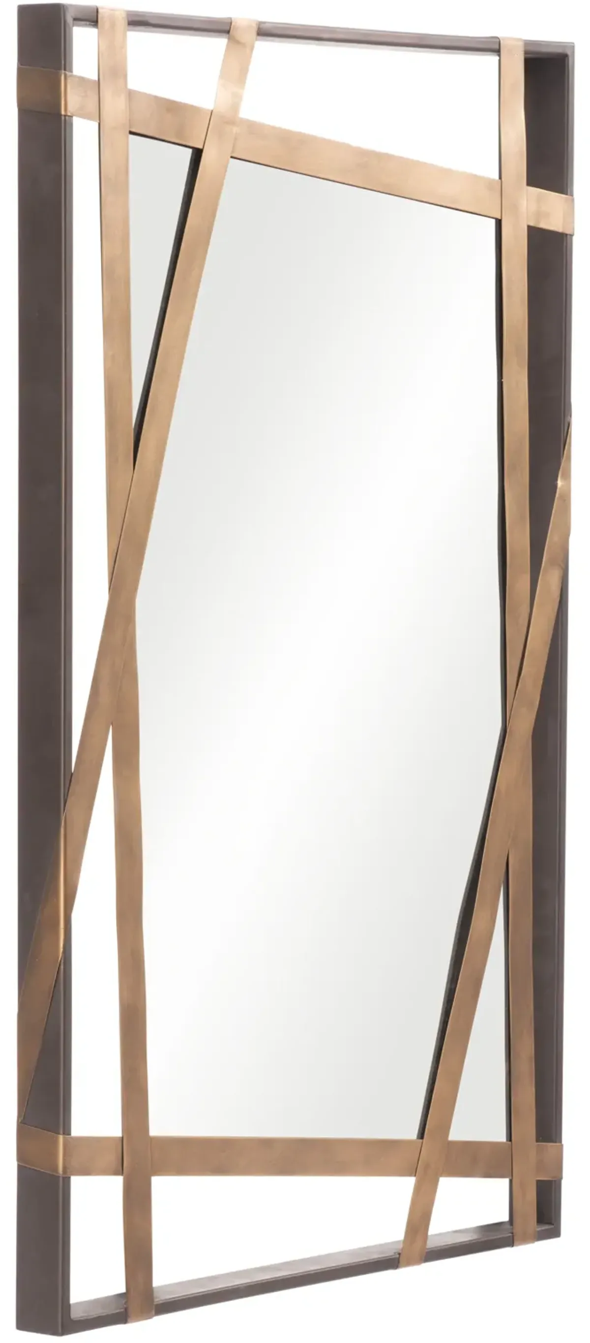 Tolix Mirror Antique Gold & Black