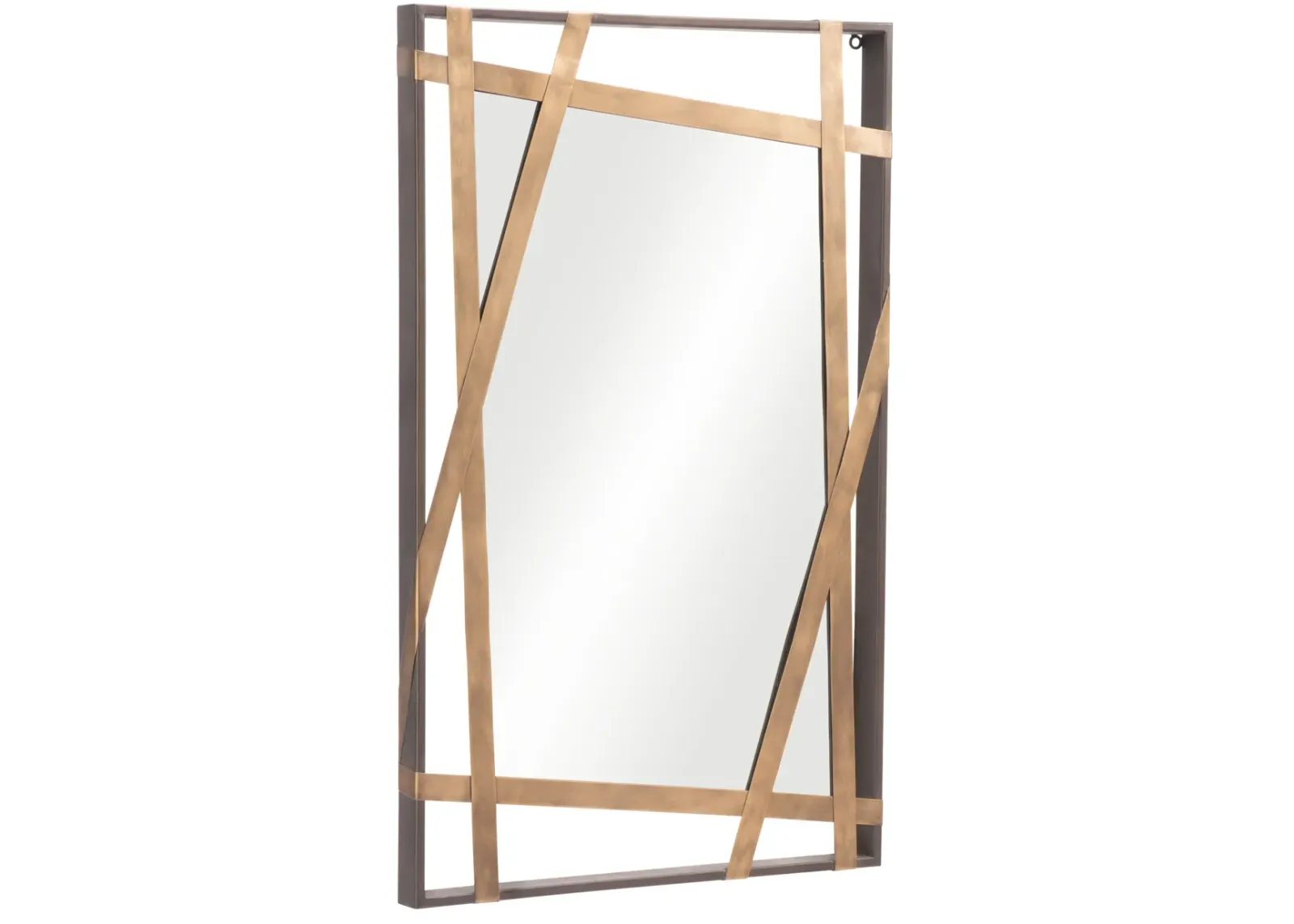 Tolix Mirror Antique Gold & Black