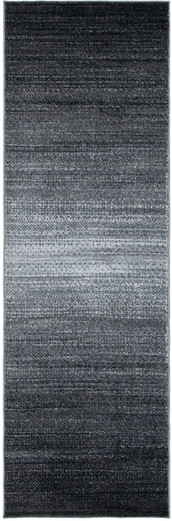 ADIRONDACK 100 DARK GREY  2'-6' x 22' Runner Rug