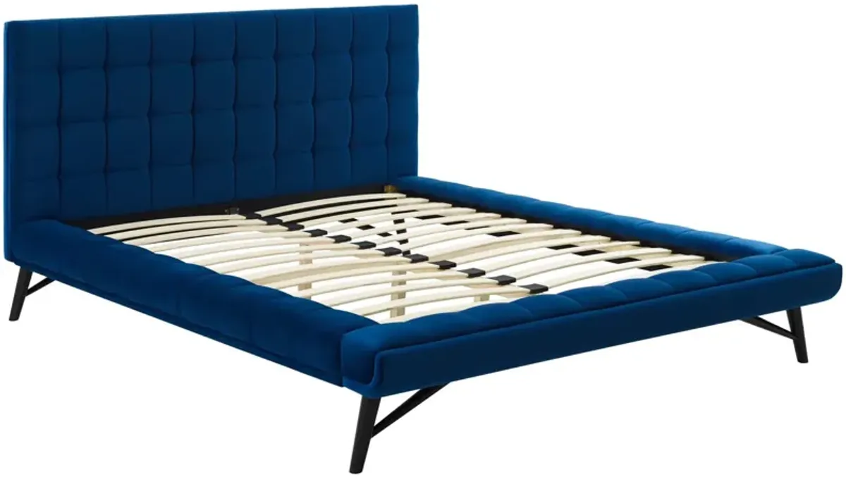 Julia Tufted Performance Platform Bed