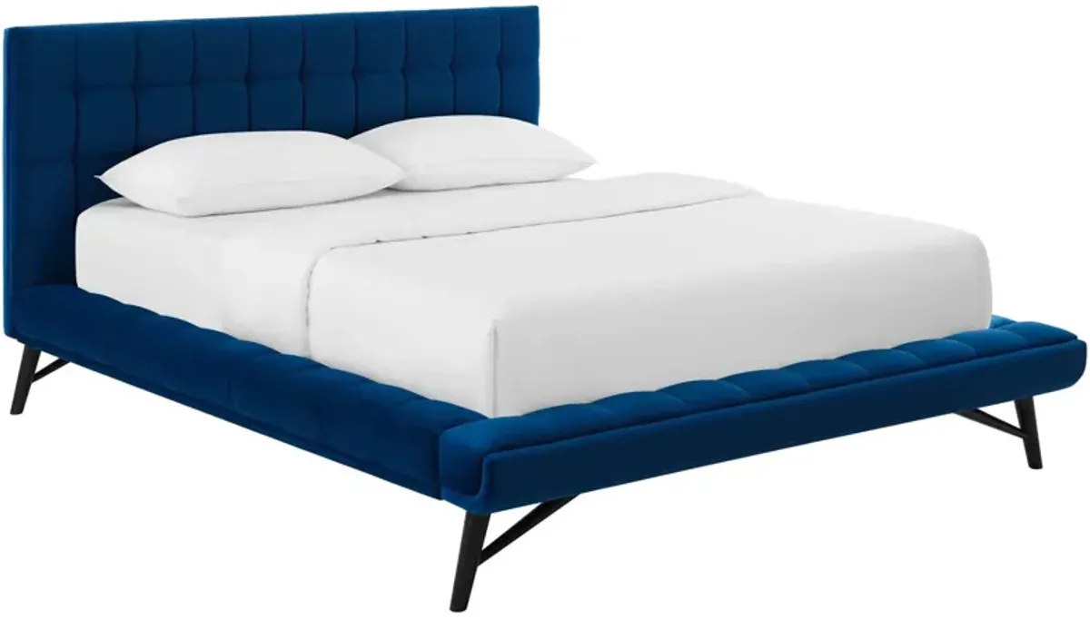 Julia Tufted Performance Platform Bed