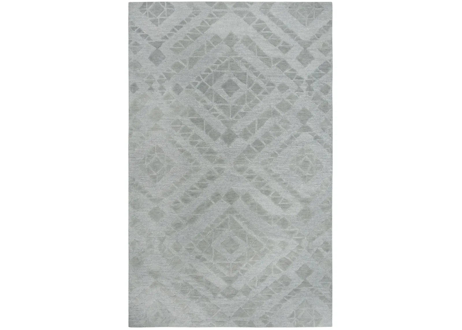 Fifth Avenue Gray Diamond Wool 10' x 13' Rectangle Rug