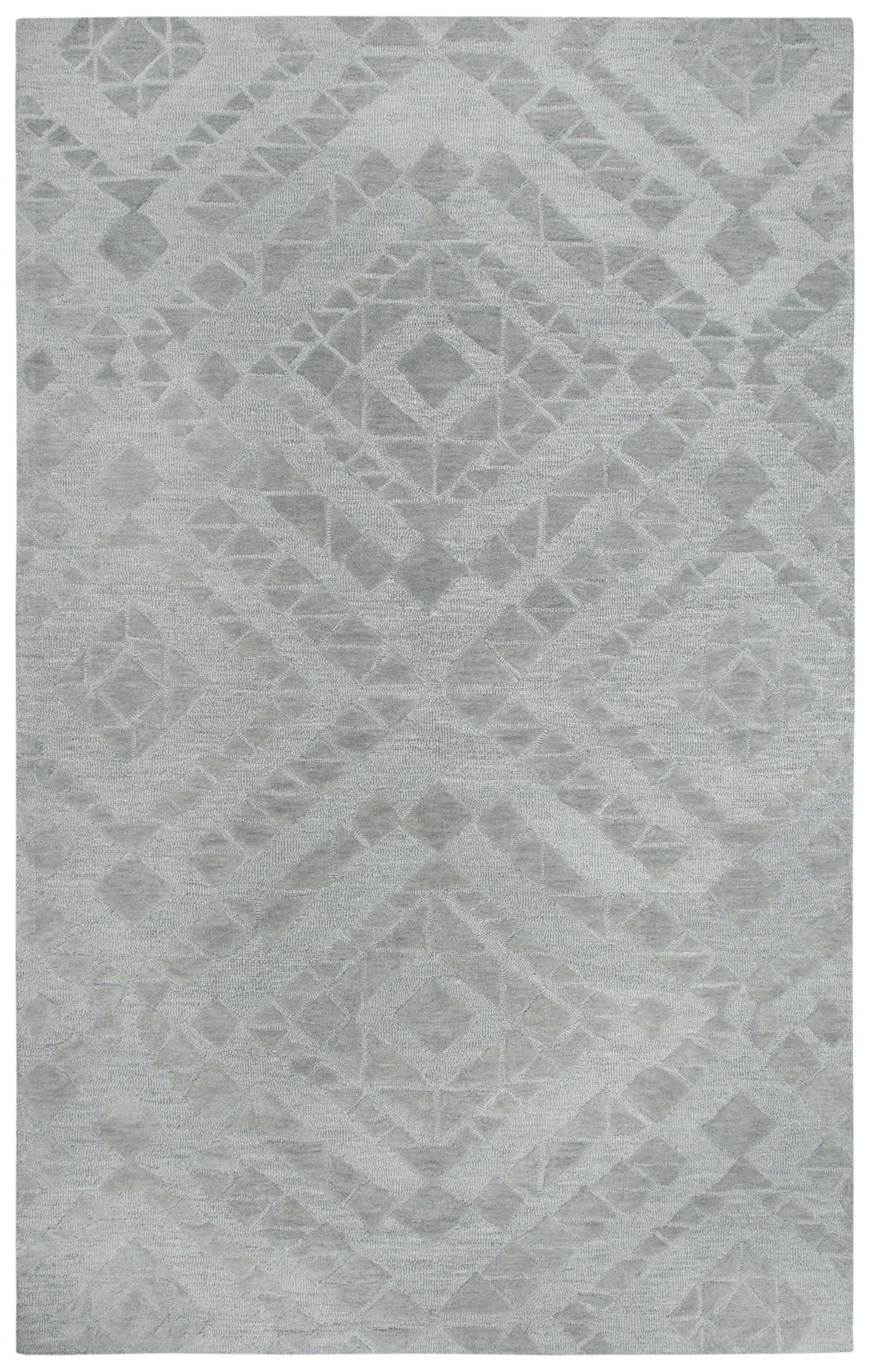 Fifth Avenue Gray Diamond Wool 10' x 13' Rectangle Rug