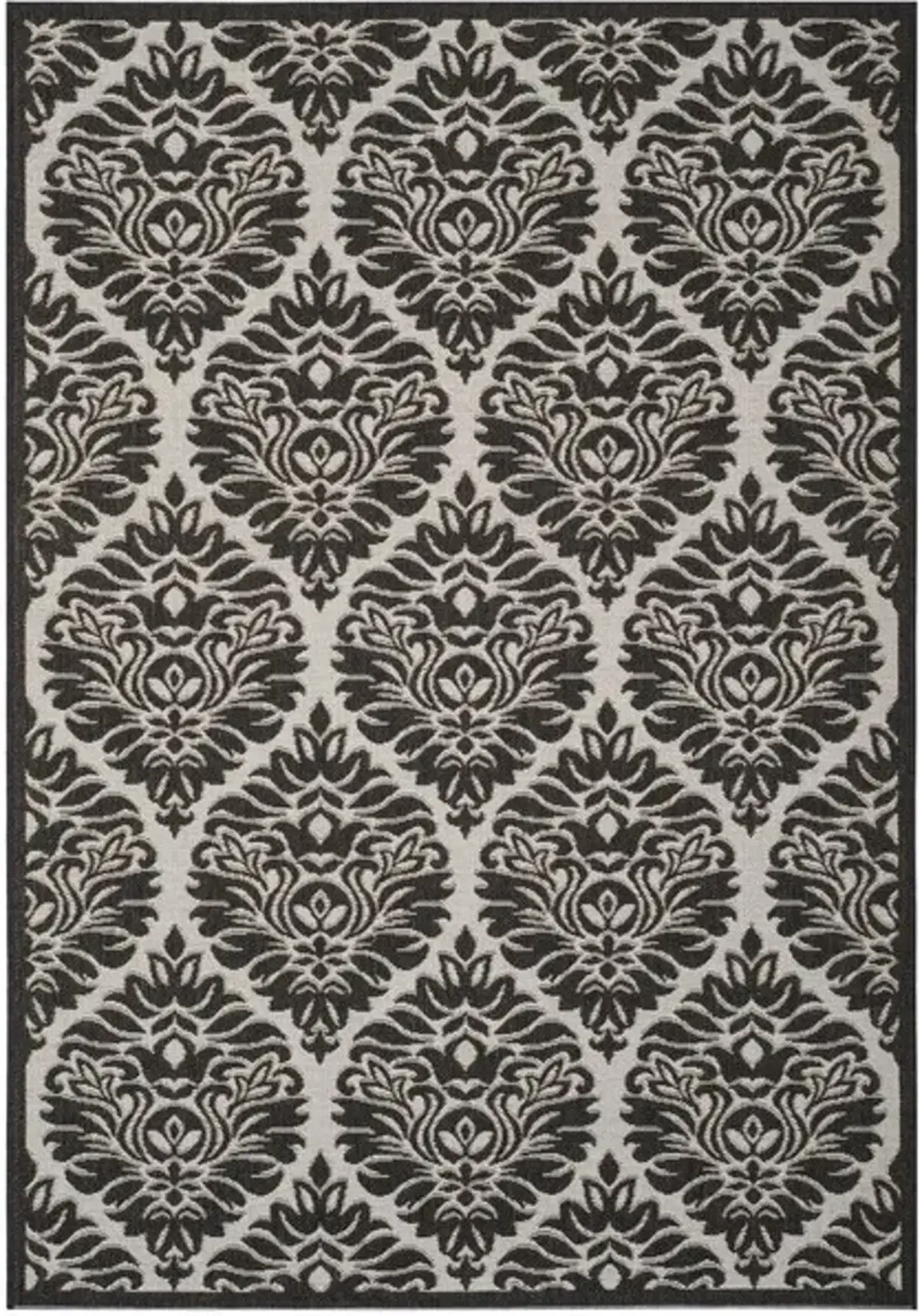 LINDEN 135 Collection LND135A-4 Light Grey / Charcoal 4' X 6'