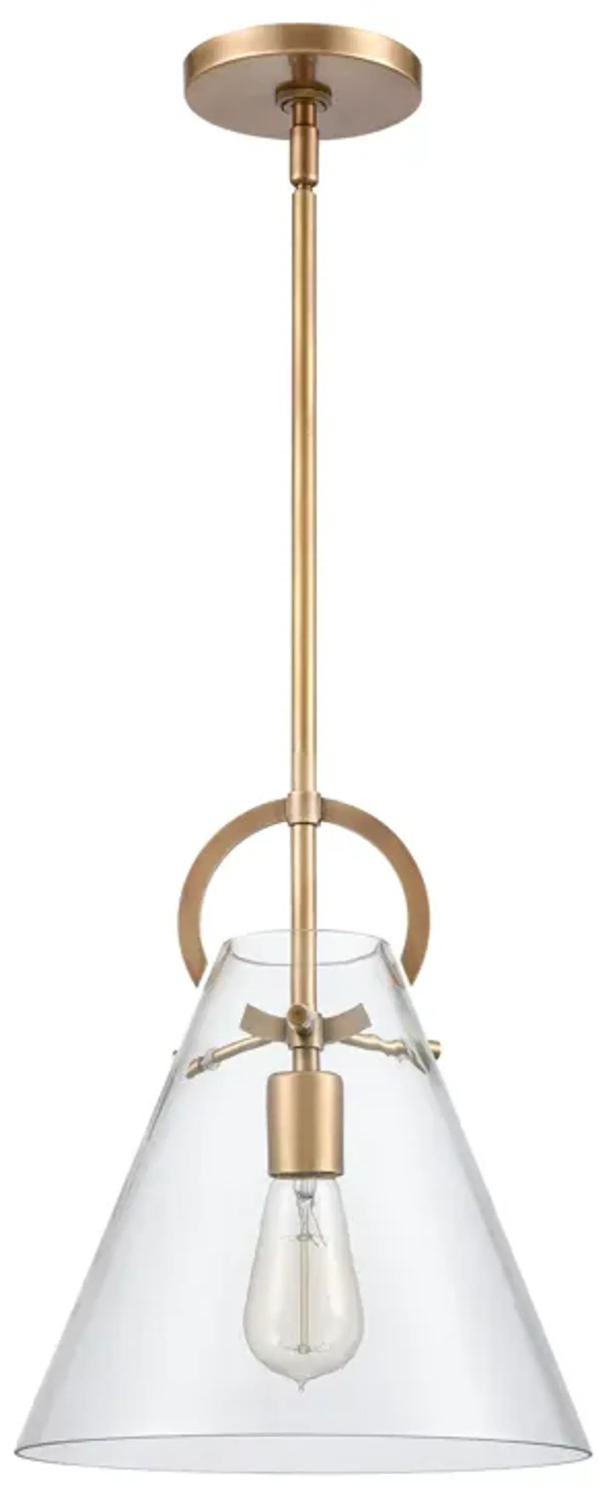 Gabby 11" Wide 1-Light Mini Pendant - Brass