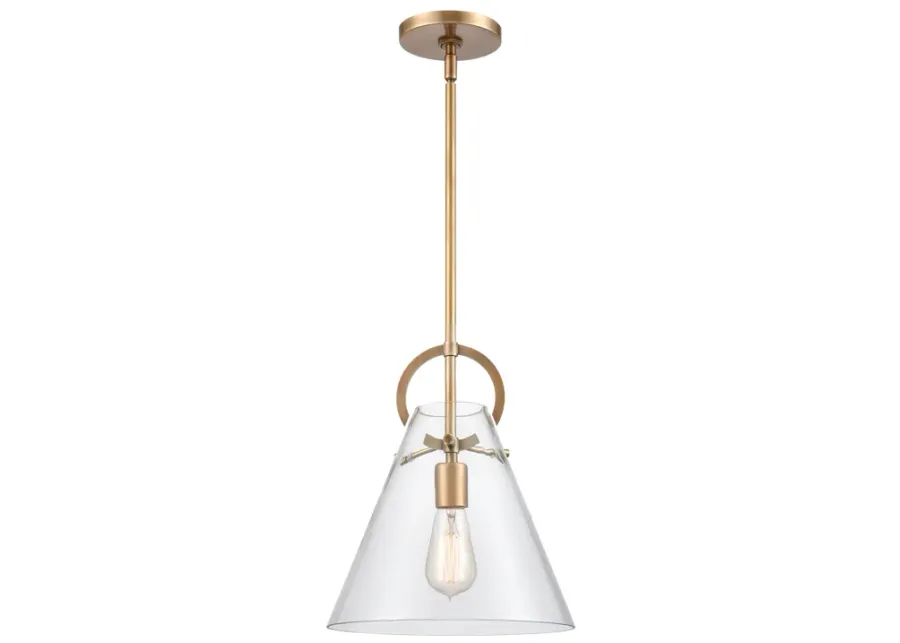 Gabby 11" Wide 1-Light Mini Pendant - Brass