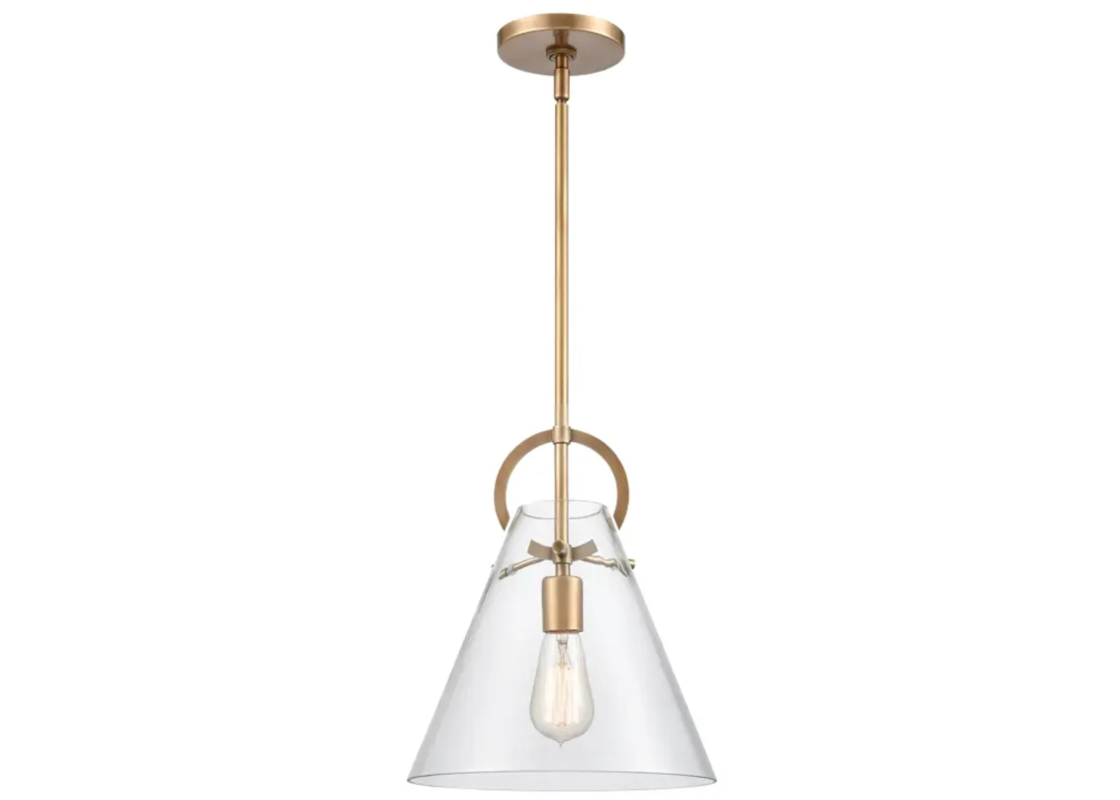 Gabby 11" Wide 1-Light Mini Pendant - Brass