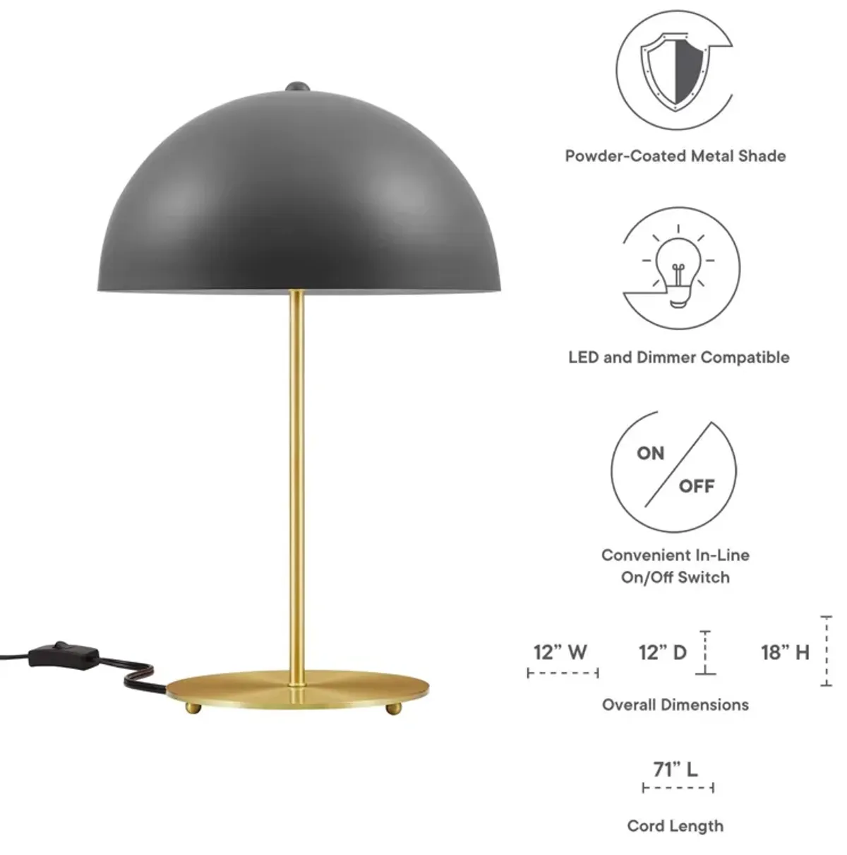 Ideal Metal Table Lamp