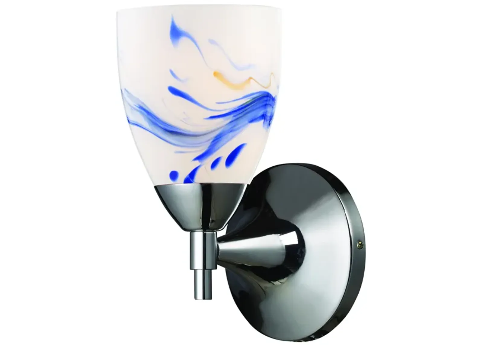 Celina 9" High 1-Light Sconce - Polished Chrome