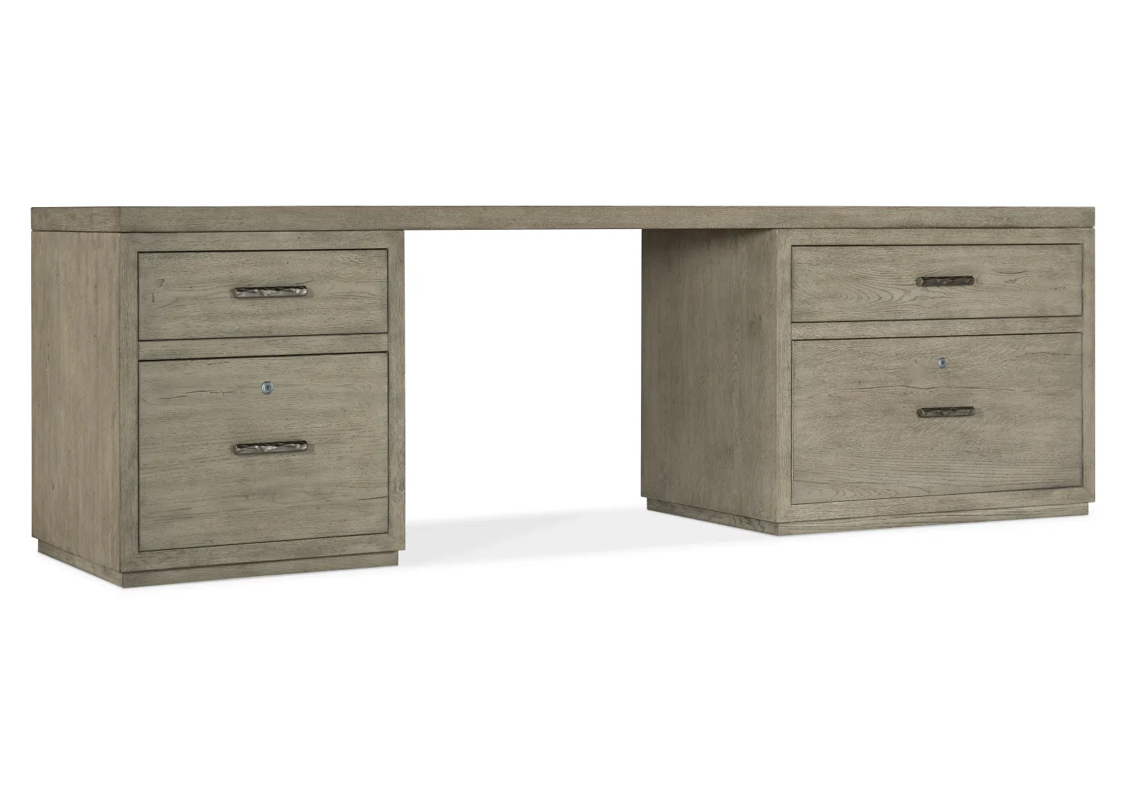 Linville Falls 96" Desk with Small File and Lateral File