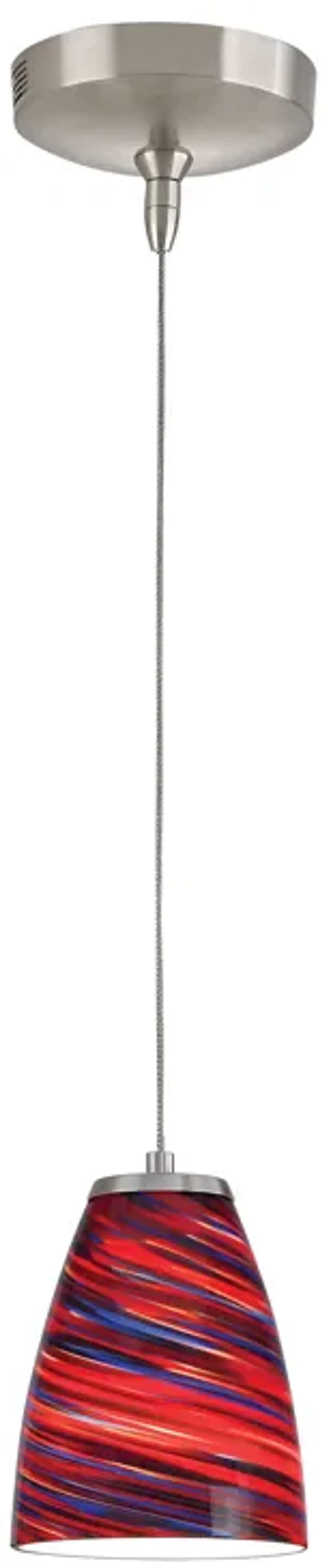 Low Voltage 5" Wide 1-Light Mini Pendant - Brushed Nickel