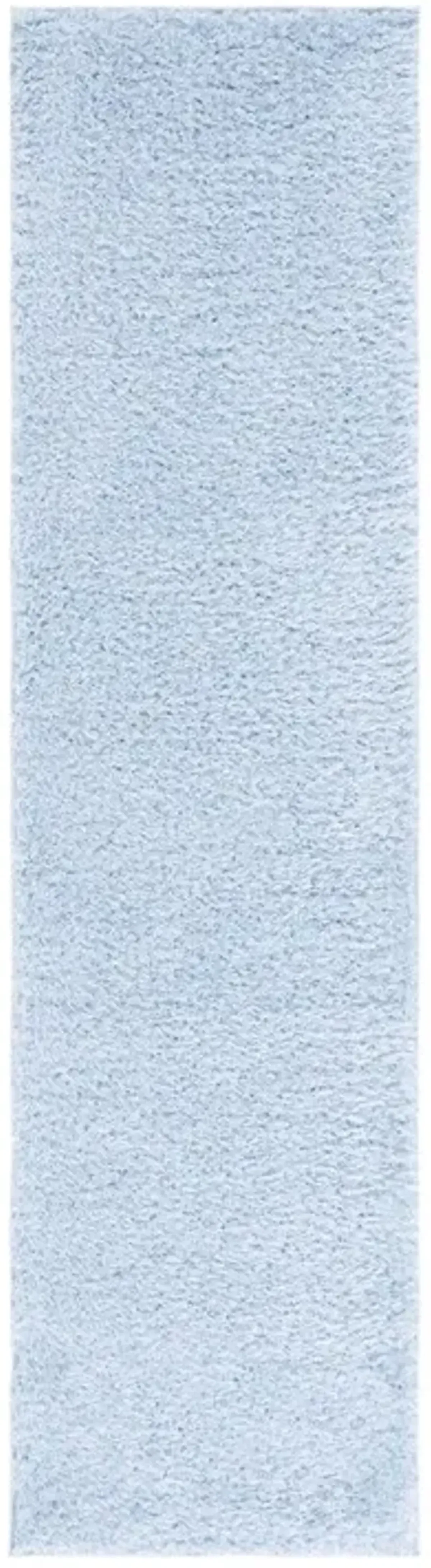 LINDSAY SHAG 560 Blue  2'-2' X 8' Runner Rug