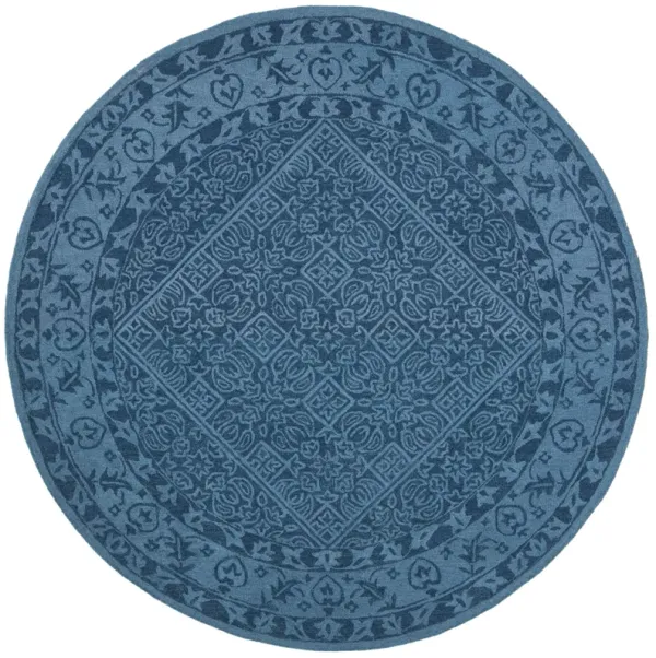 DIP DYE Hand Tufted 5' x 5' Round area rug