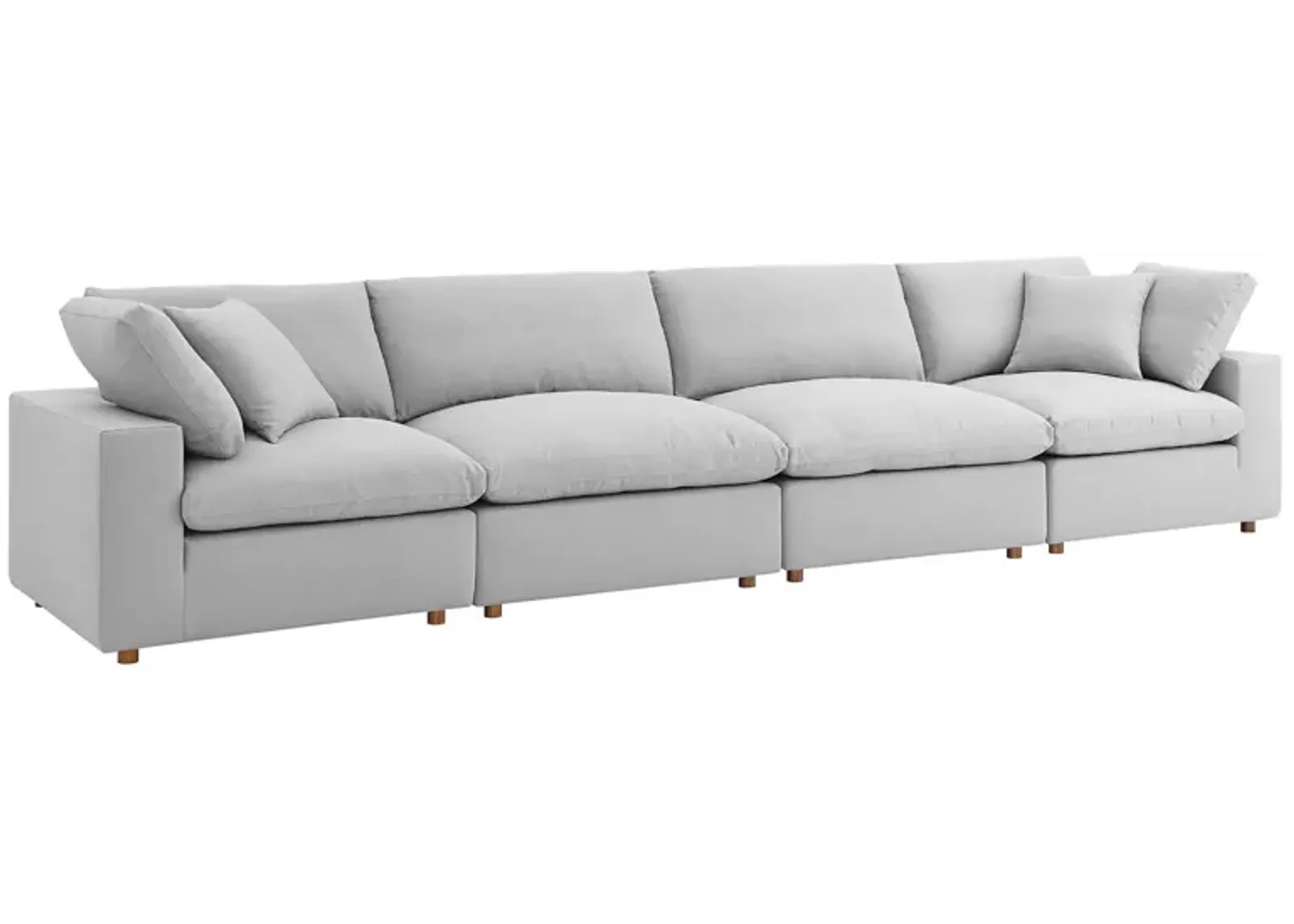 Commix Down Filled Overstuffed 4 Piece Modular Sofa