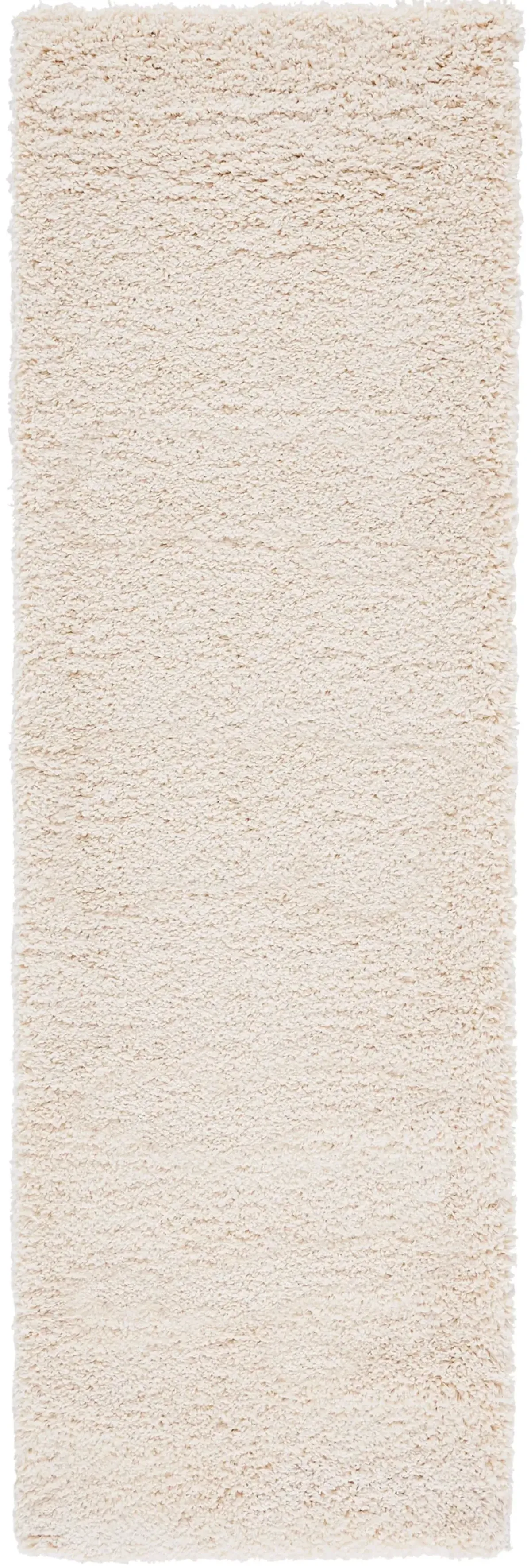 SANTA MONICA SHAG 725 IVORY 2'-3' x 9' Runner Rug