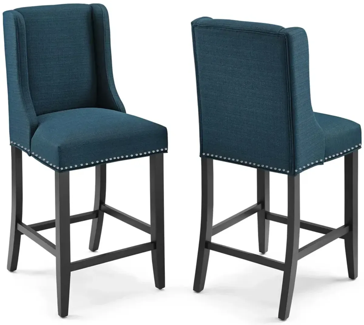 Baron Counter Stool Upholstered Fabric Set of 2