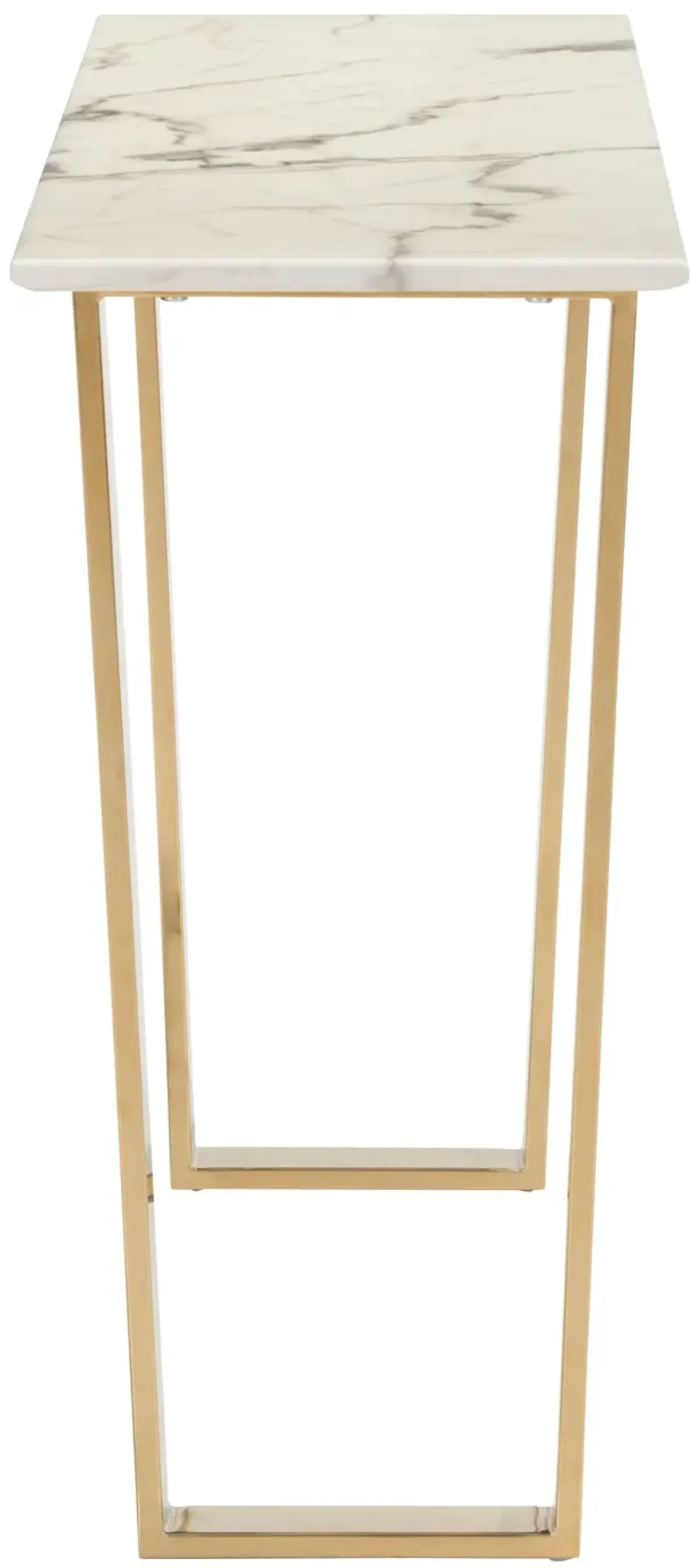 Atlas Console Table White & Gold