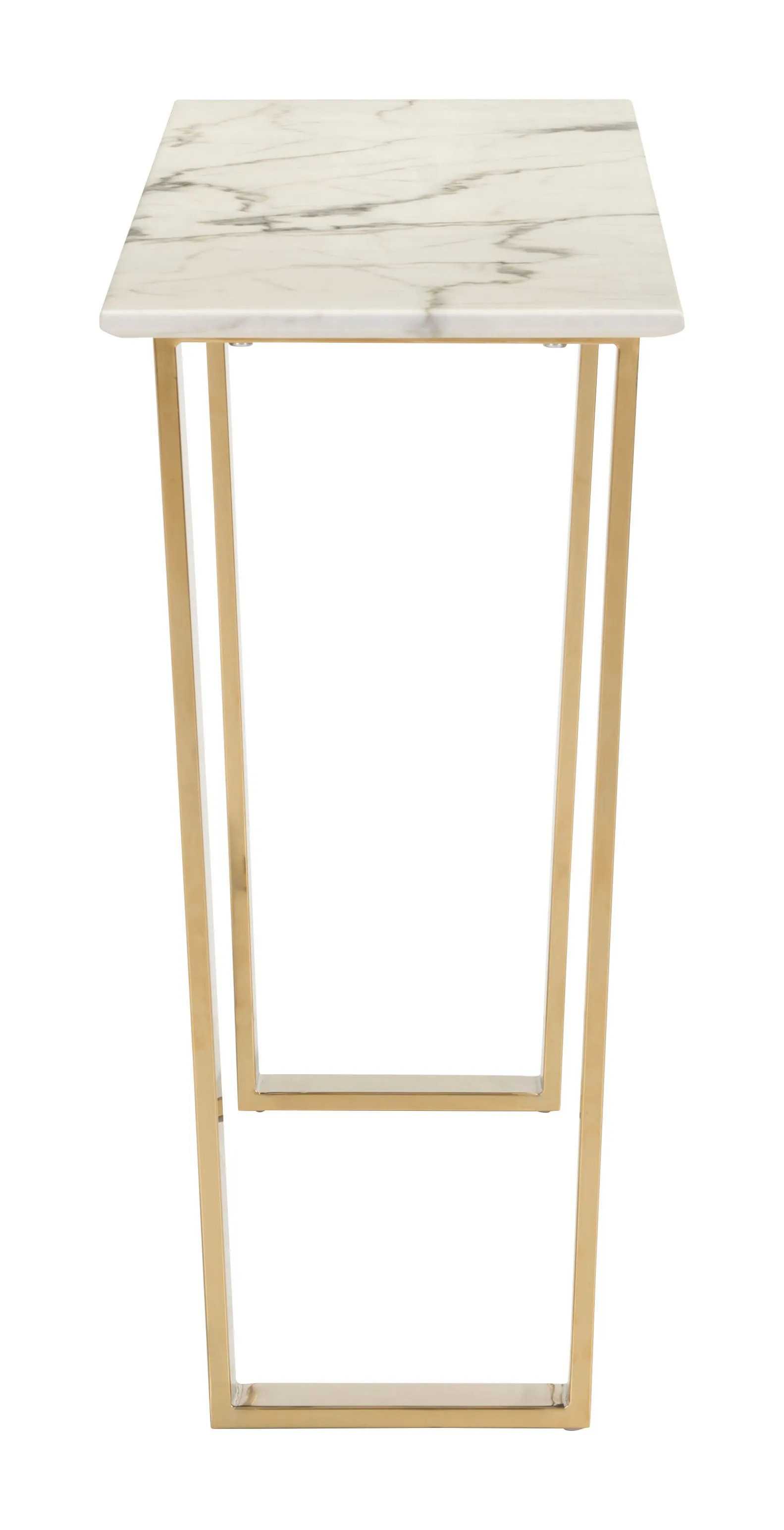 Atlas Console Table White & Gold