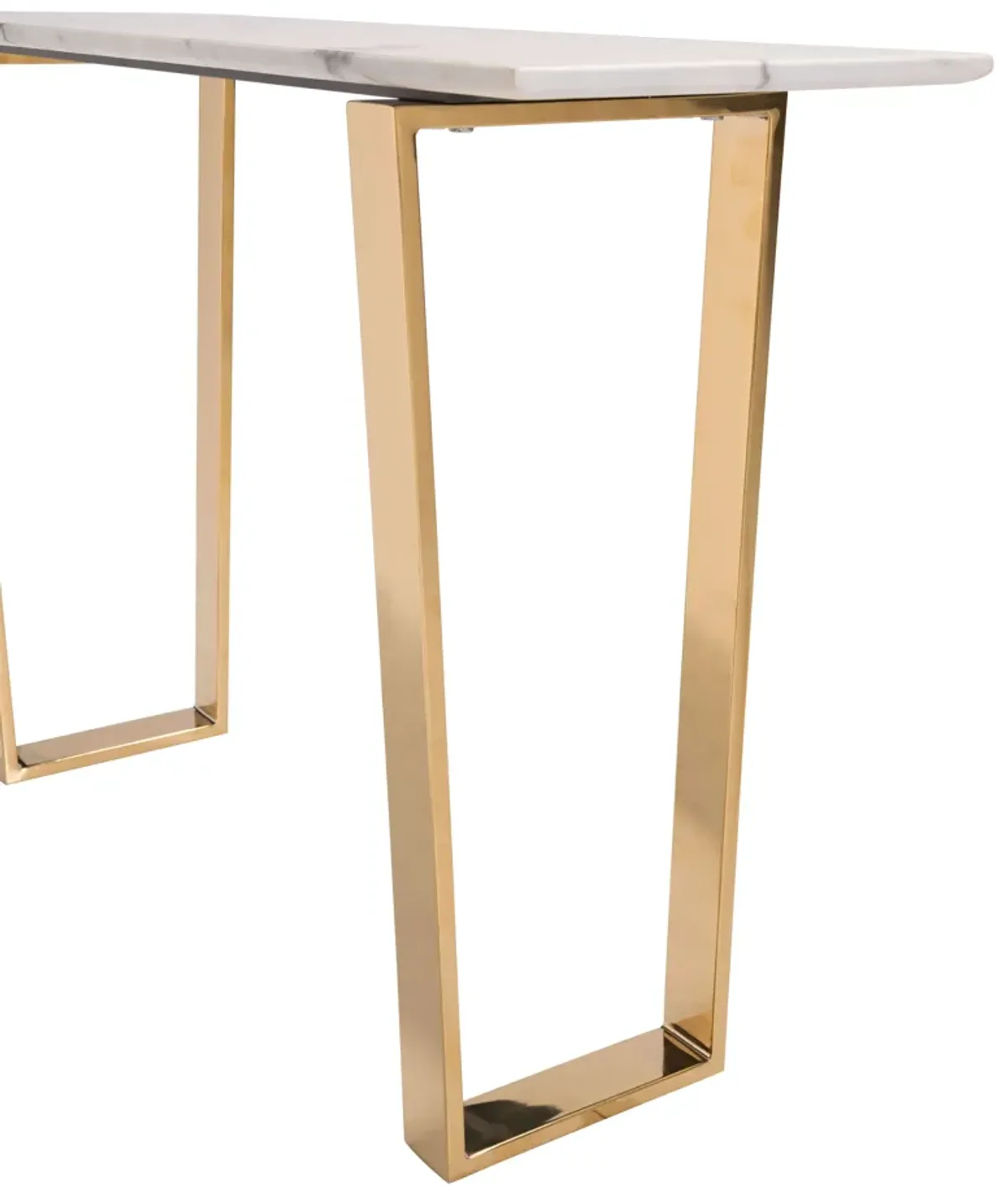 Atlas Console Table White & Gold