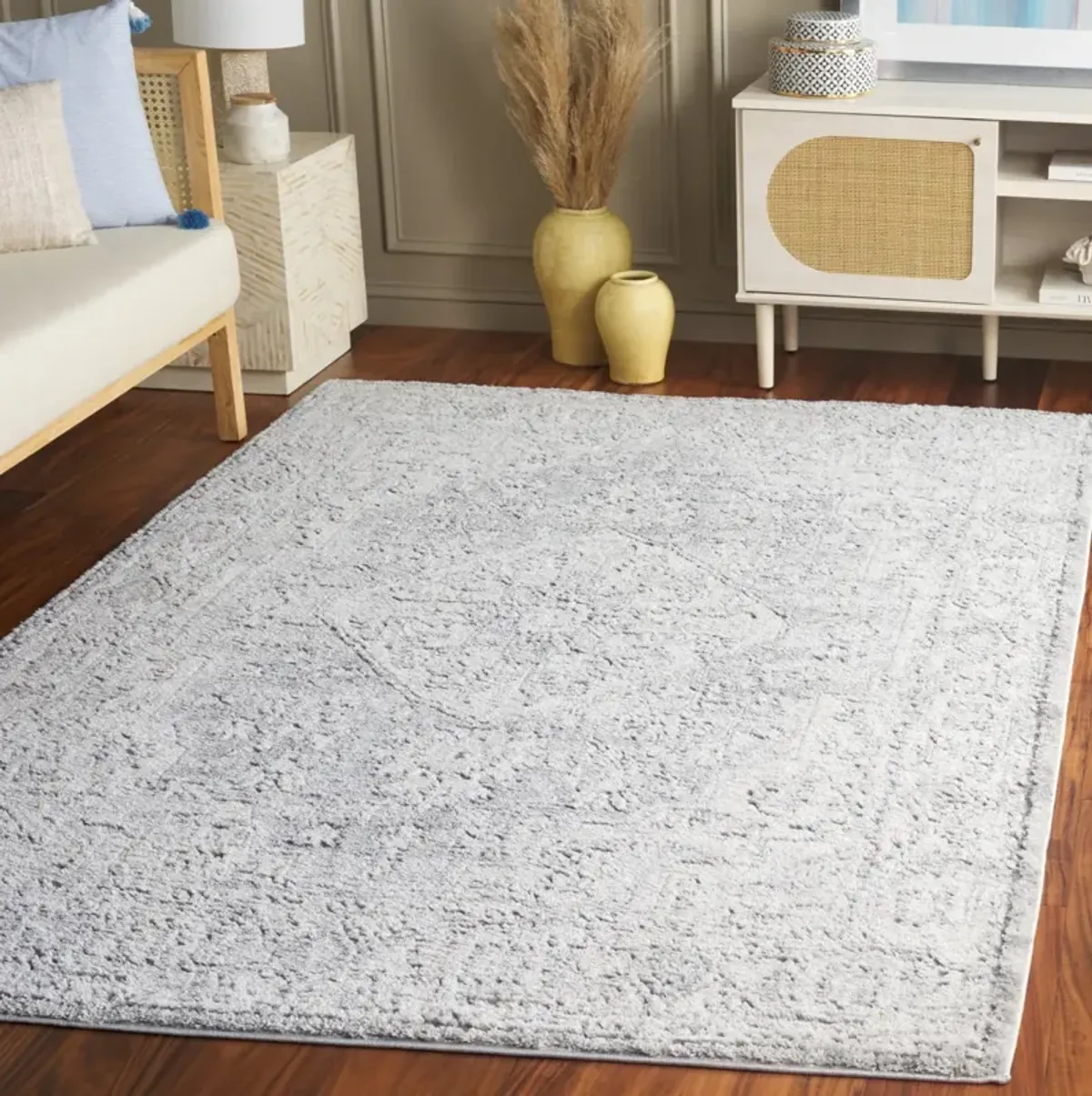 LUNA 108 GREY  8' x 10' Large Rectangle Rug