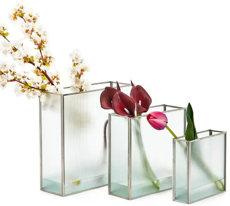 S3 Frosted Windows Square Vase