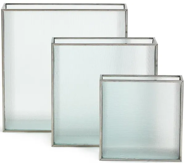 S3 Frosted Windows Square Vase