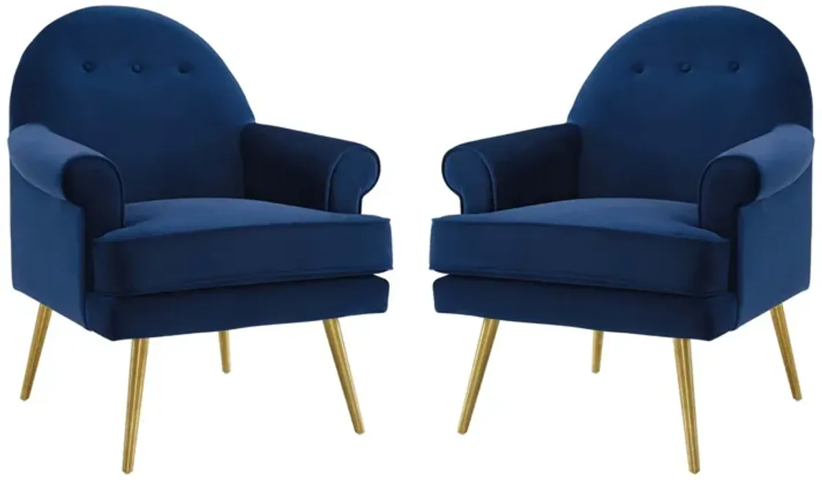 Revive Armchair Performance Velvet Set of 2