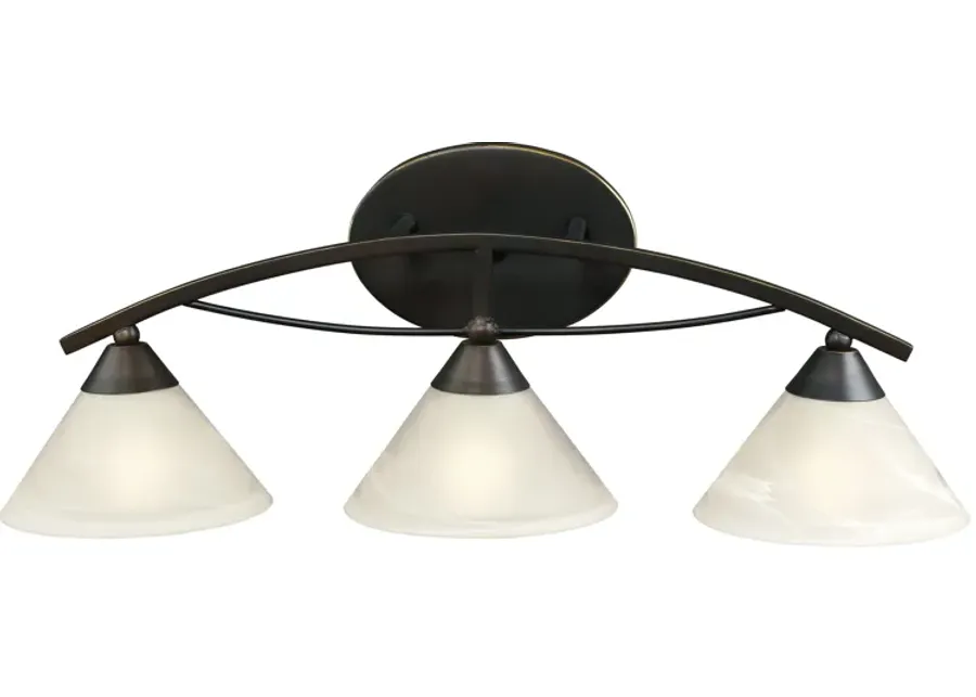 Elysburg 25" Wide 3-Light Vanity Light - Oil Rubbed Bronze