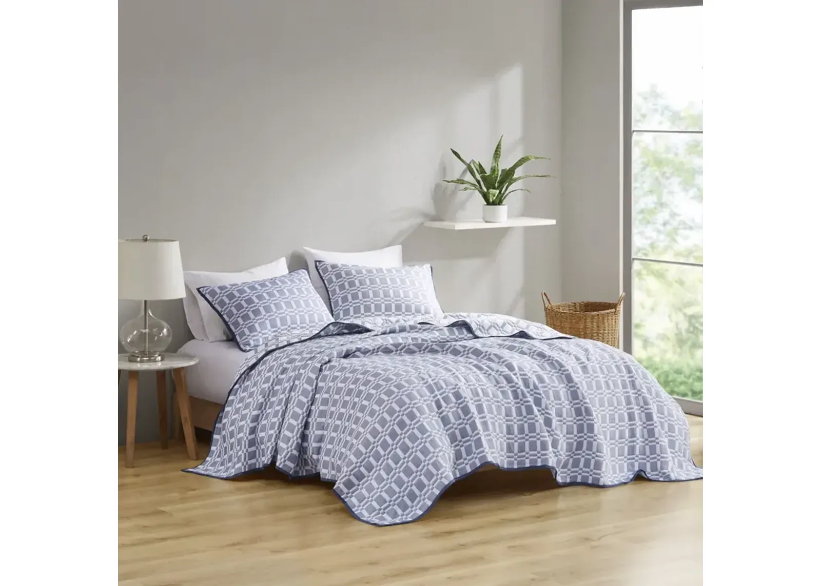 Harlow 3 Piece Reversible Matelasse Coverlet Set