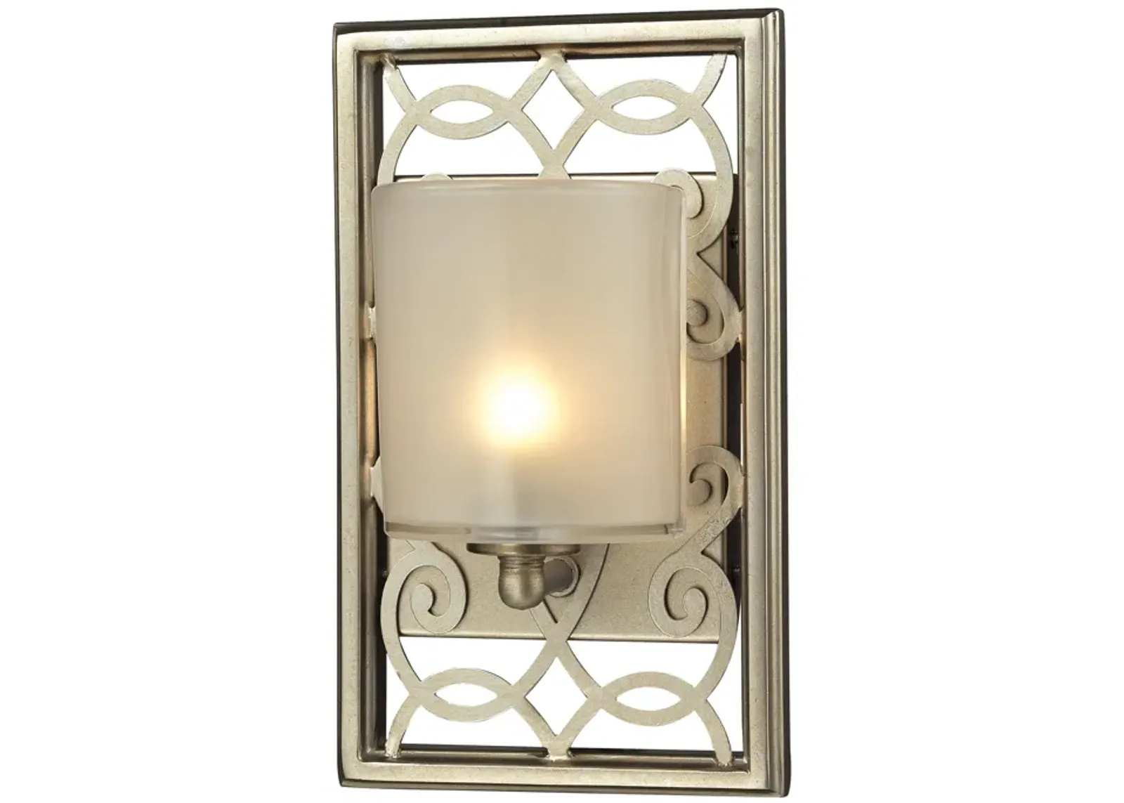 Santa Monica 6" Wide 1-Light Vanity Light - Aged Silver