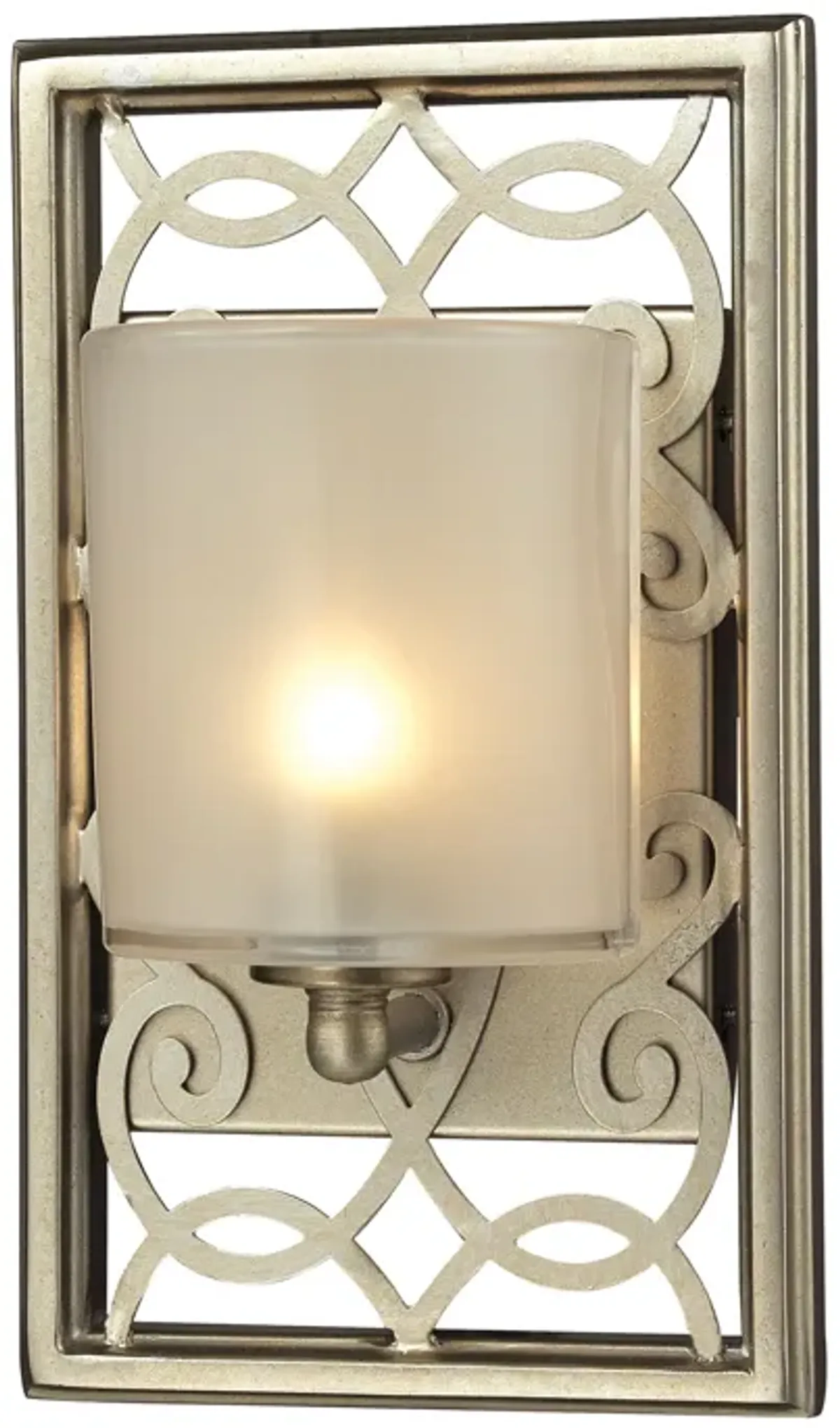 Santa Monica 6" Wide 1-Light Vanity Light - Aged Silver