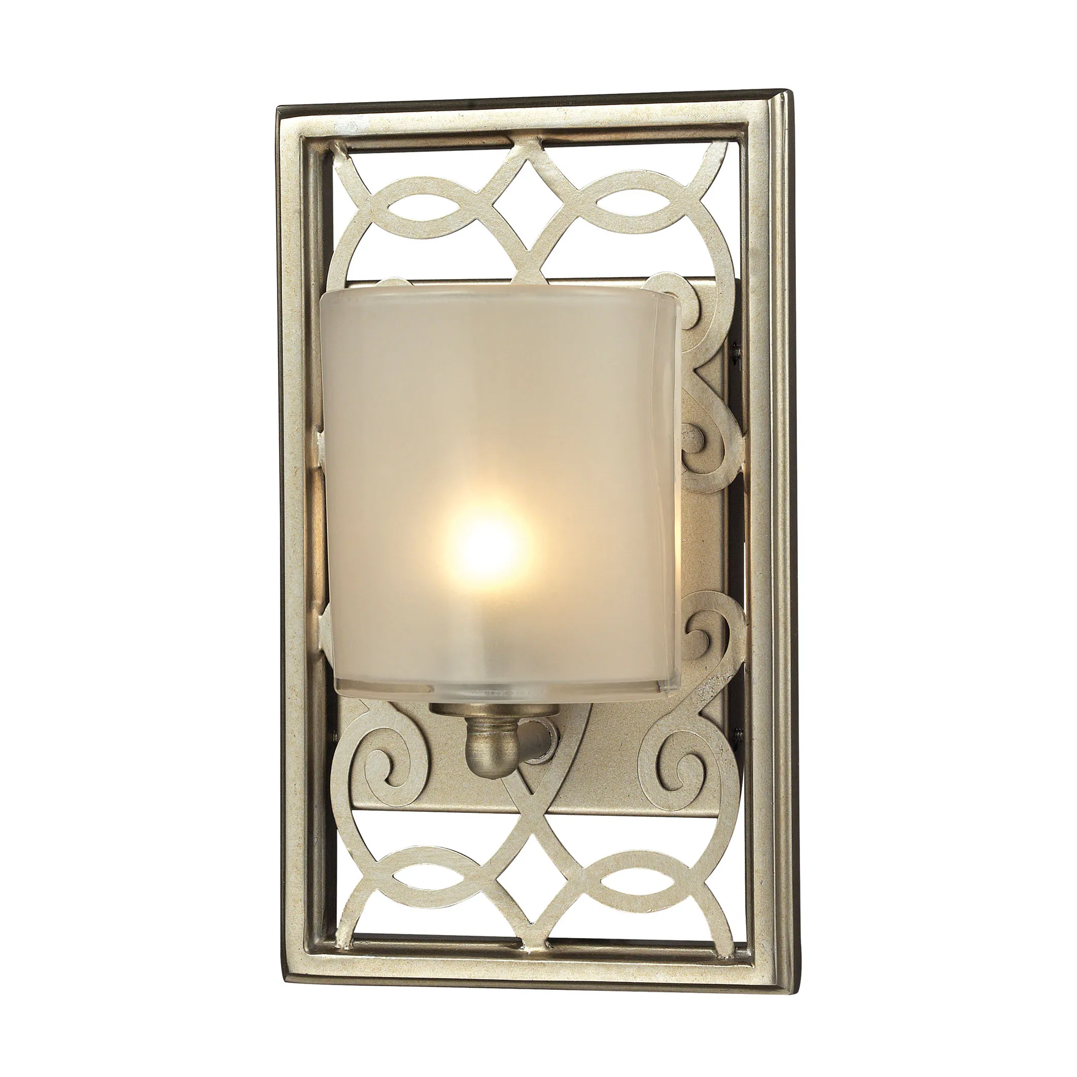 Santa Monica 6" Wide 1-Light Vanity Light - Aged Silver