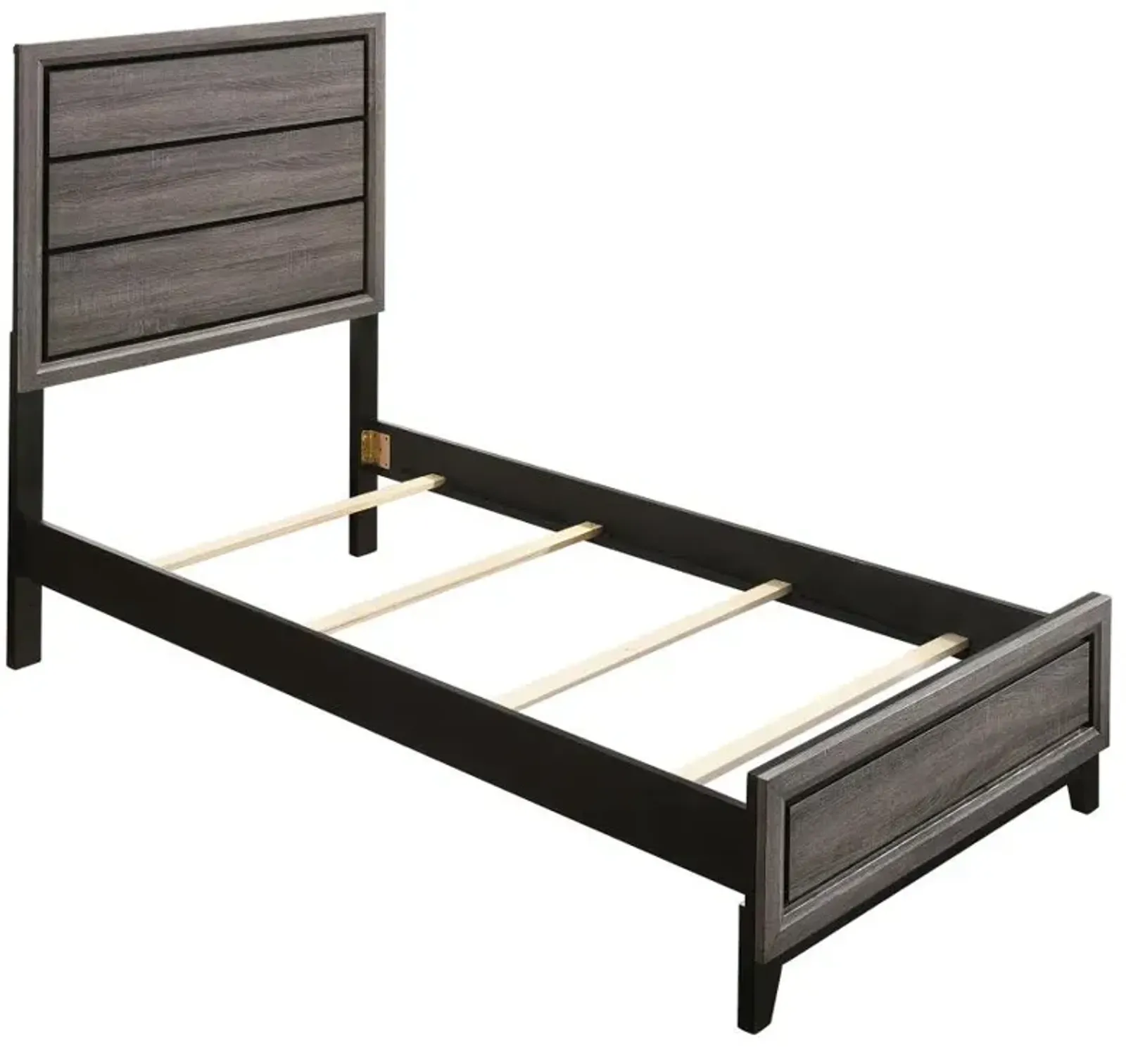 Rathgormack Twin Panel Bed Grey Oak