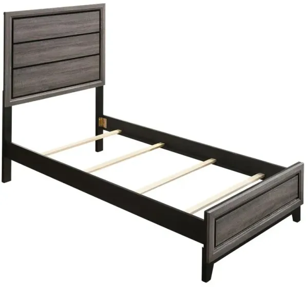 Rathgormack Twin Panel Bed Grey Oak