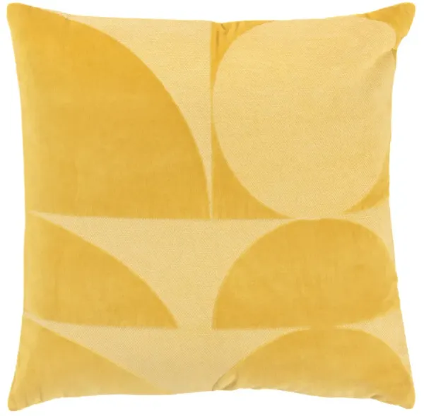 Geometric Gold Pillow
