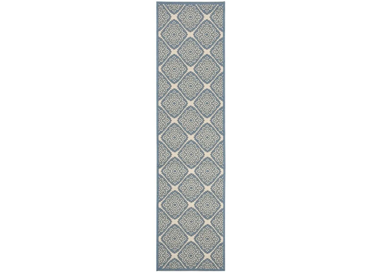 BEACH HOUSE 132 Blue 2'-2' X 6' Runner Rug