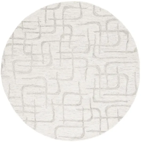 EBONY Hand Tufted 6' x 6' Round area rug