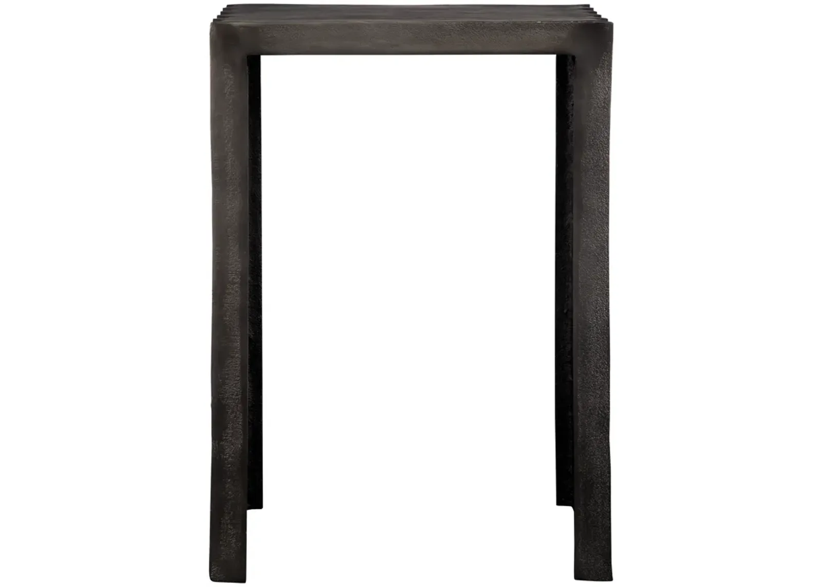 In The Groove Aluminum Accent Table