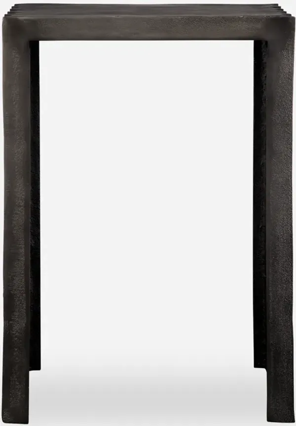 In The Groove Aluminum Accent Table