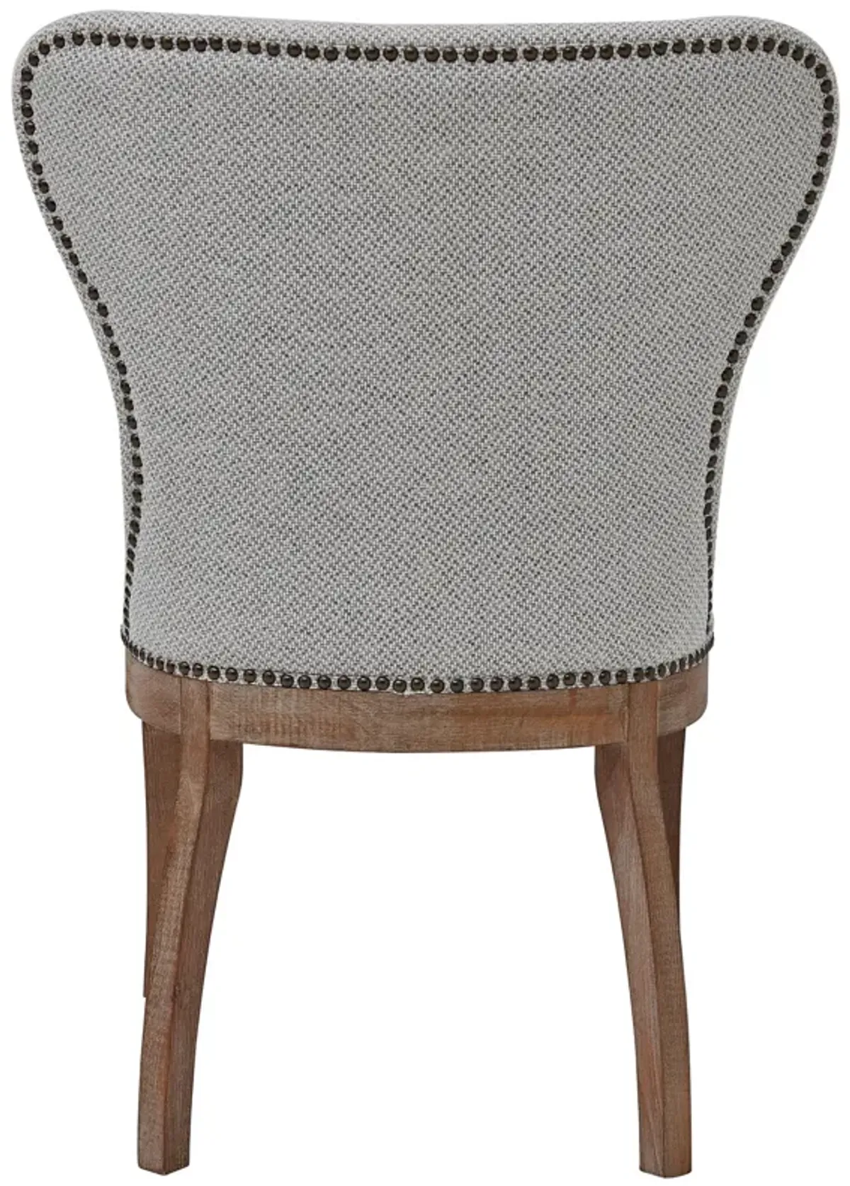 Dorsey Fabric Dining Side Chair Drift Wood Legs, Cardiff Gray