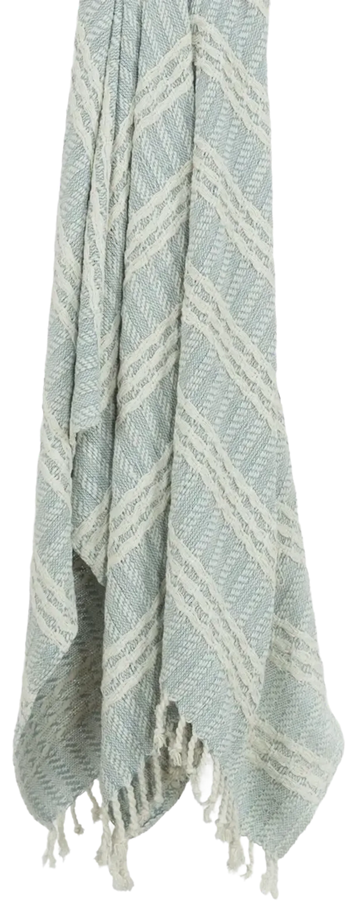 Stripe Light Blue Throw