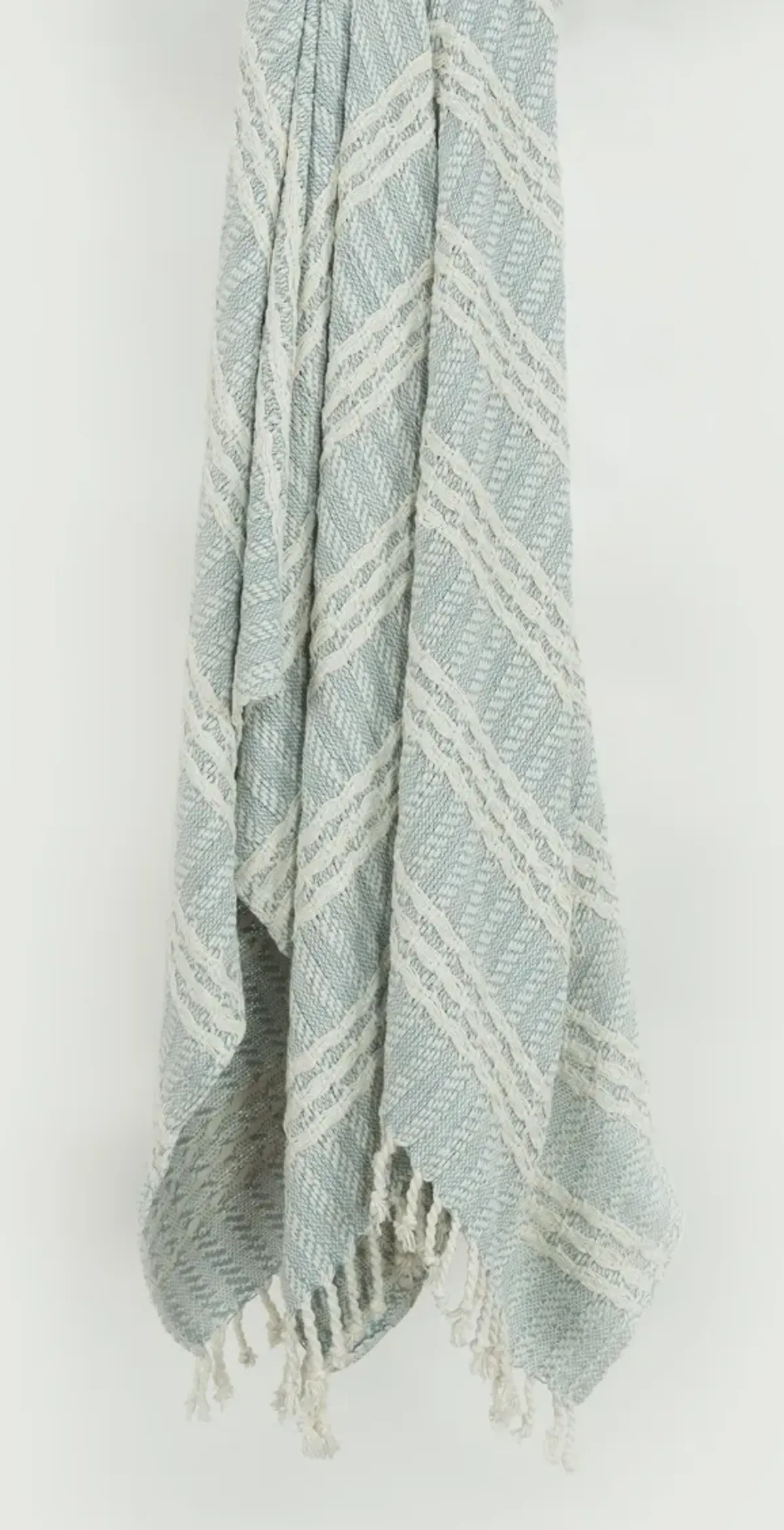 Stripe Light Blue Throw