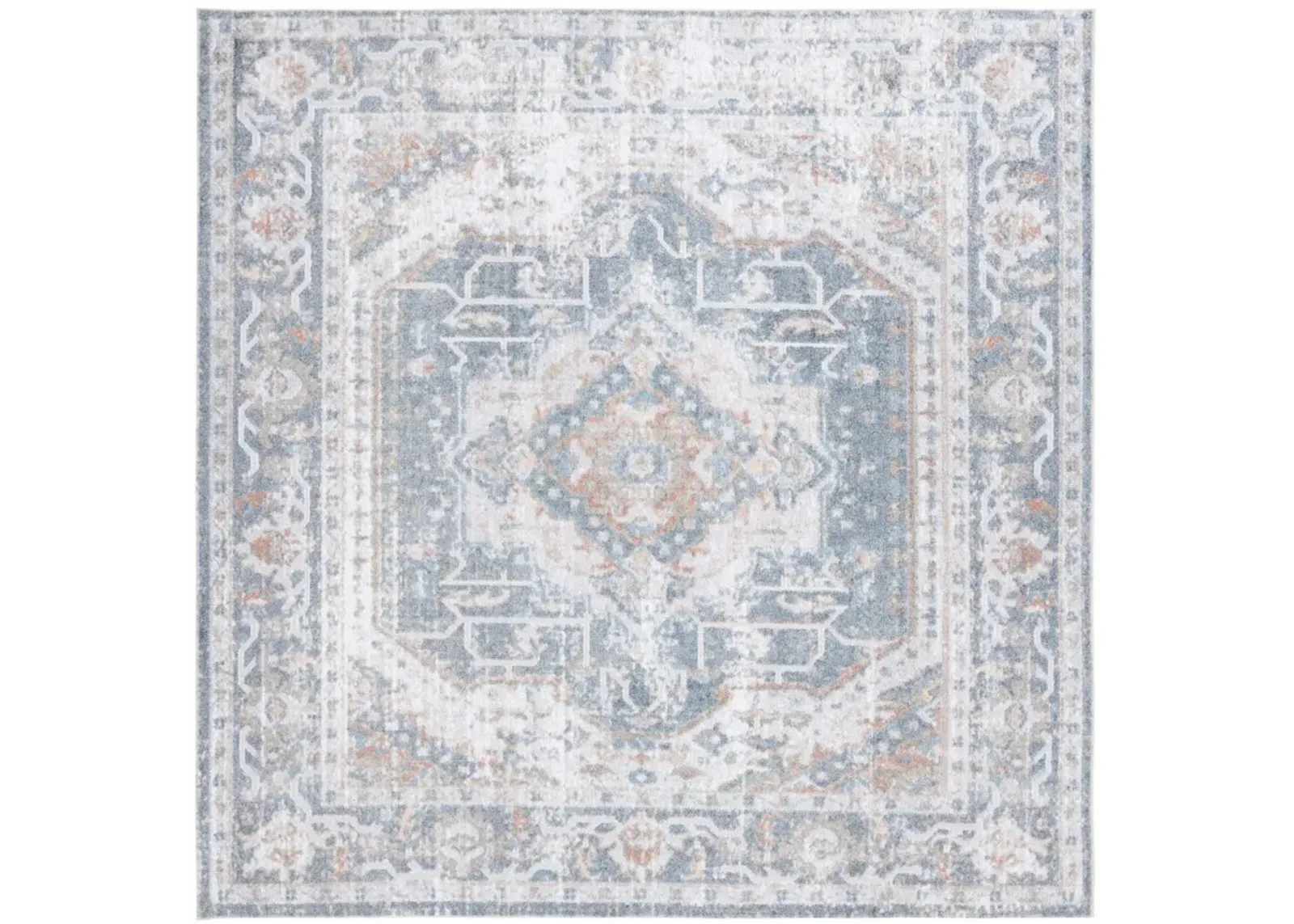 BALTIMORE 854 Blue 6'-7' X 6'-7' Square Square Rug